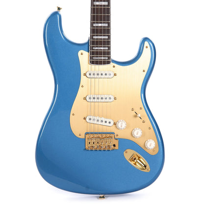 Squier 40th Anniversary Gold Edition Stratocaster Lake Placid Blue w/Gold Anodized Pickguard Electric Guitars / Solid Body