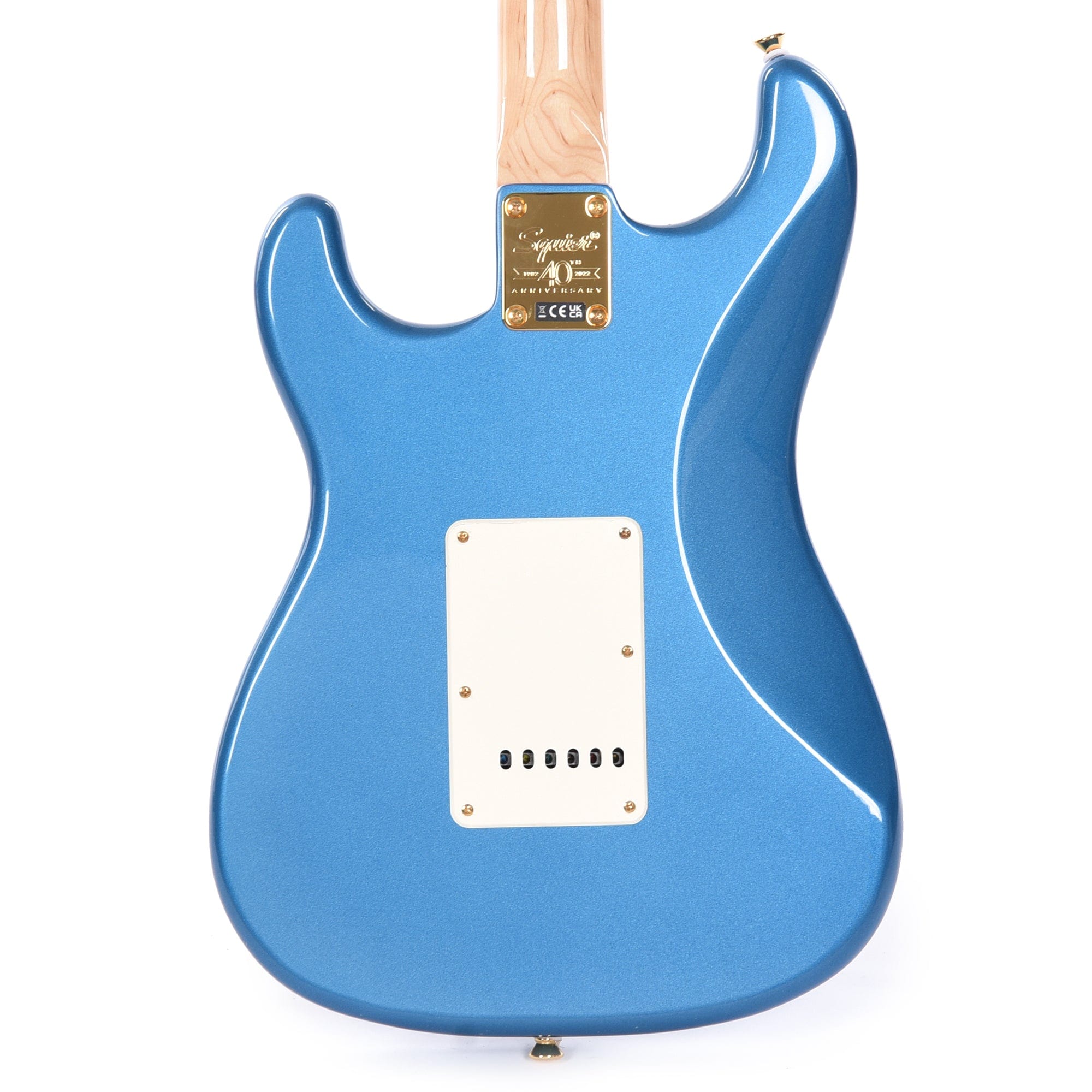 Squier 40th Anniversary Gold Edition Stratocaster Lake Placid Blue w/Gold Anodized Pickguard Electric Guitars / Solid Body
