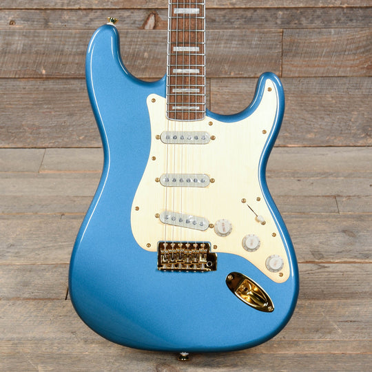 Squier 40th Anniversary Gold Edition Stratocaster Lake Placid Blue w/Gold Anodized Pickguard Electric Guitars / Solid Body