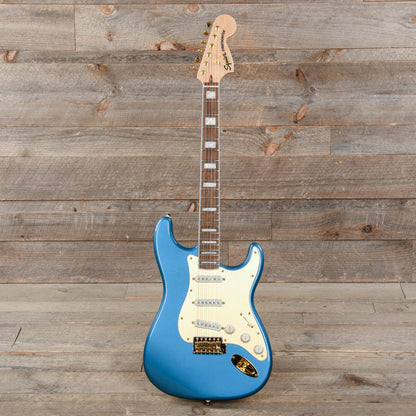 Squier 40th Anniversary Gold Edition Stratocaster Lake Placid Blue w/Gold Anodized Pickguard Electric Guitars / Solid Body