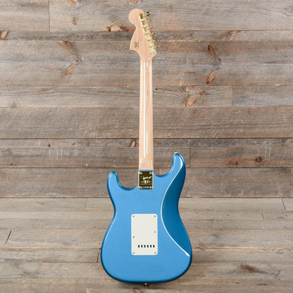 Squier 40th Anniversary Gold Edition Stratocaster Lake Placid Blue w/Gold Anodized Pickguard Electric Guitars / Solid Body