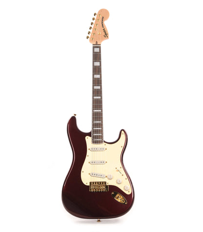 Squier 40th Anniversary Gold Edition Stratocaster Ruby Red Metallic w/Gold Anodized Pickguard Electric Guitars / Solid Body