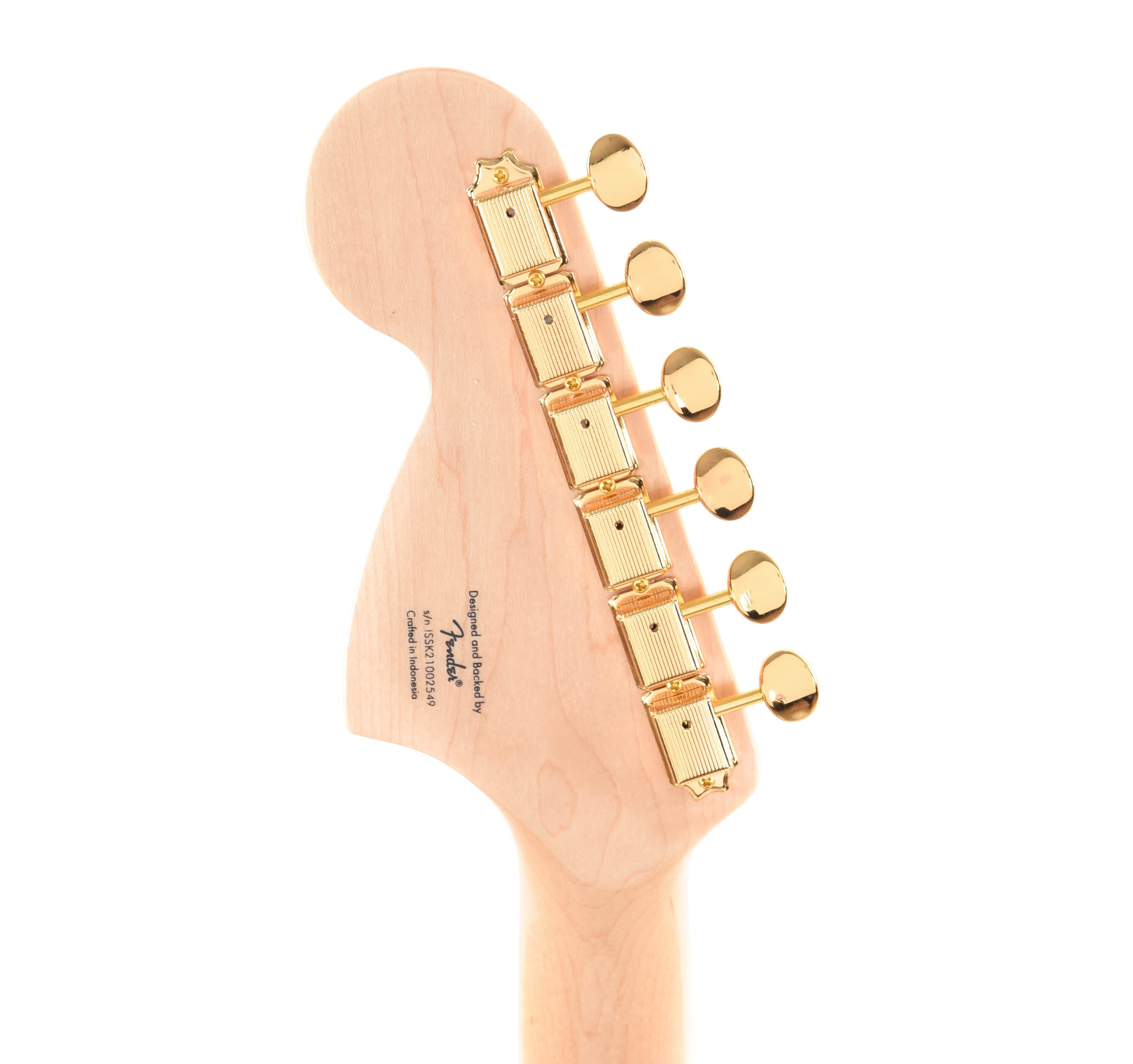 Squier 40th Anniversary Gold Edition Stratocaster Ruby Red Metallic w/Gold Anodized Pickguard Electric Guitars / Solid Body