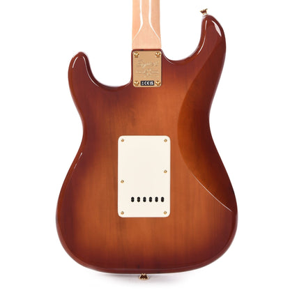 Squier 40th Anniversary Gold Edition Stratocaster Sienna Sunburst w/Gold Anodized Pickguard Electric Guitars / Solid Body