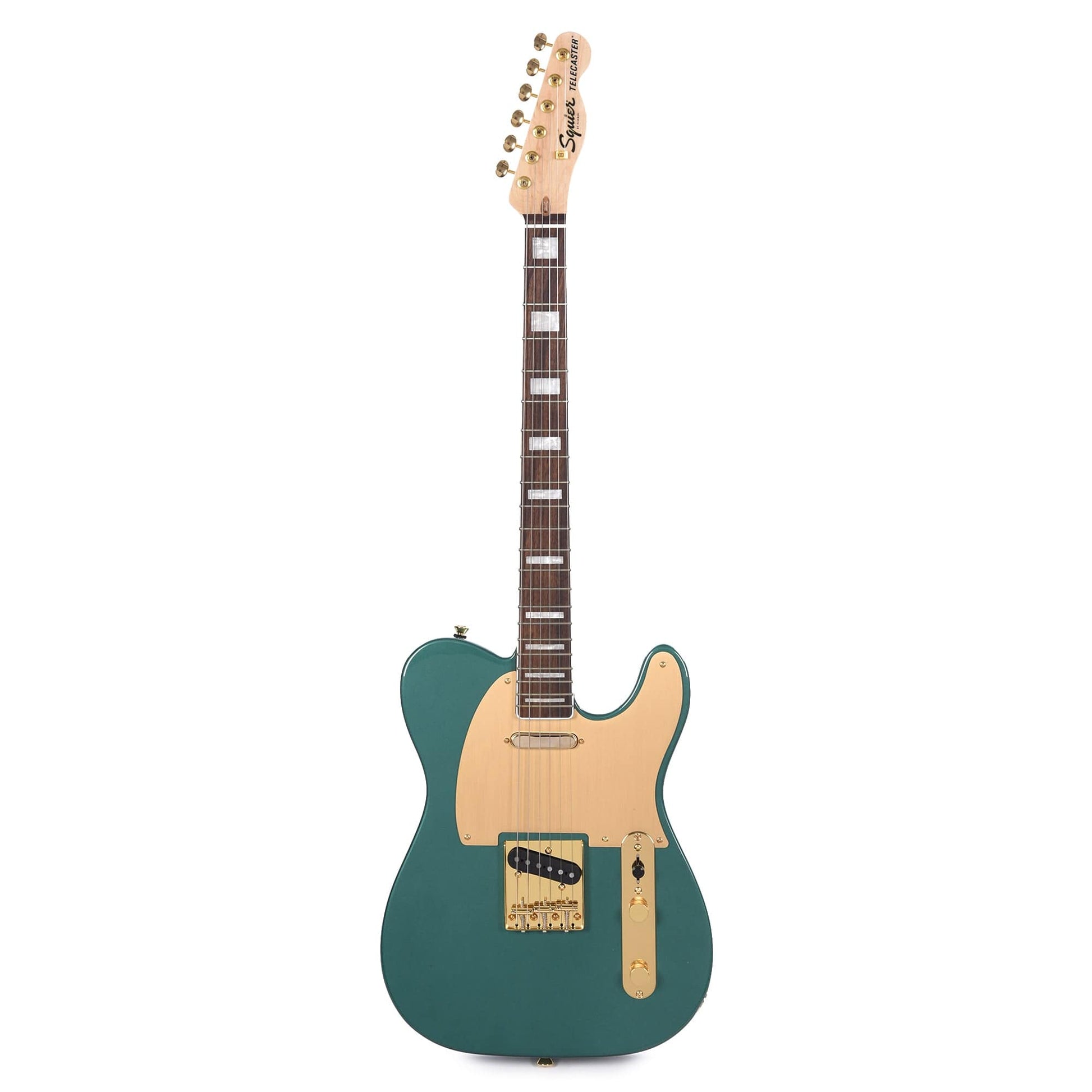 Squier 40th Anniversary Gold Edition Telecaster Sherwood Green w/Gold Anodized Pickguard Electric Guitars / Solid Body