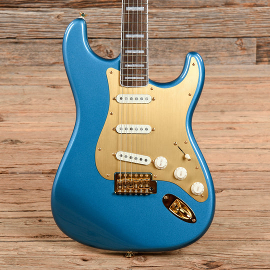 Squier 40th Anniversary Stratocaster Gold Edition Lake Placid Blue 2022 Electric Guitars / Solid Body