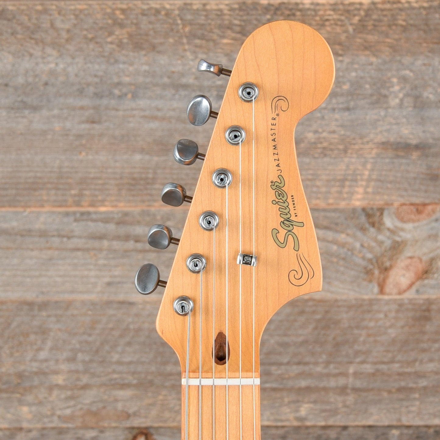 Squier 40th Anniversary Vintage Edition Jazzmaster Satin Desert Sand w/Gold Anodized Pickguard Electric Guitars / Solid Body