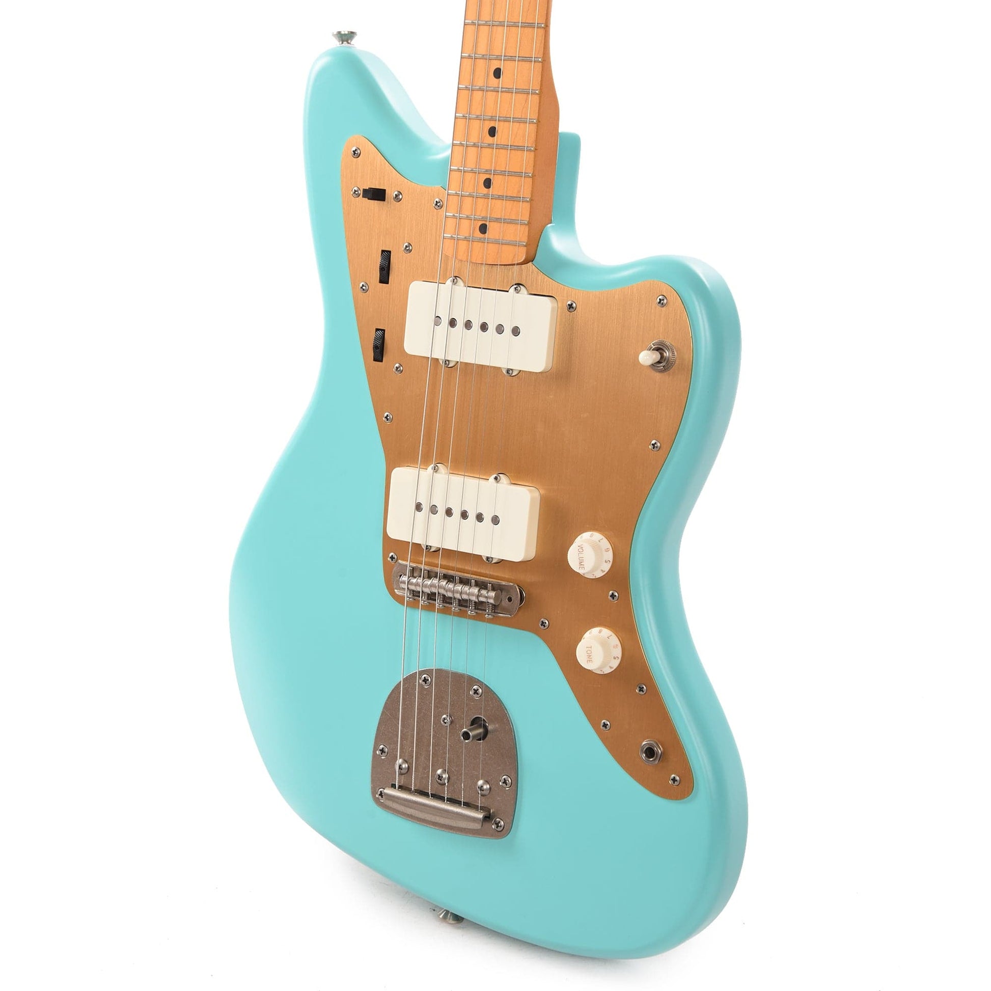 Squier 40th Anniversary Vintage Edition Jazzmaster Satin Sea Foam Green w/Gold Anodized Pickguard Electric Guitars / Solid Body