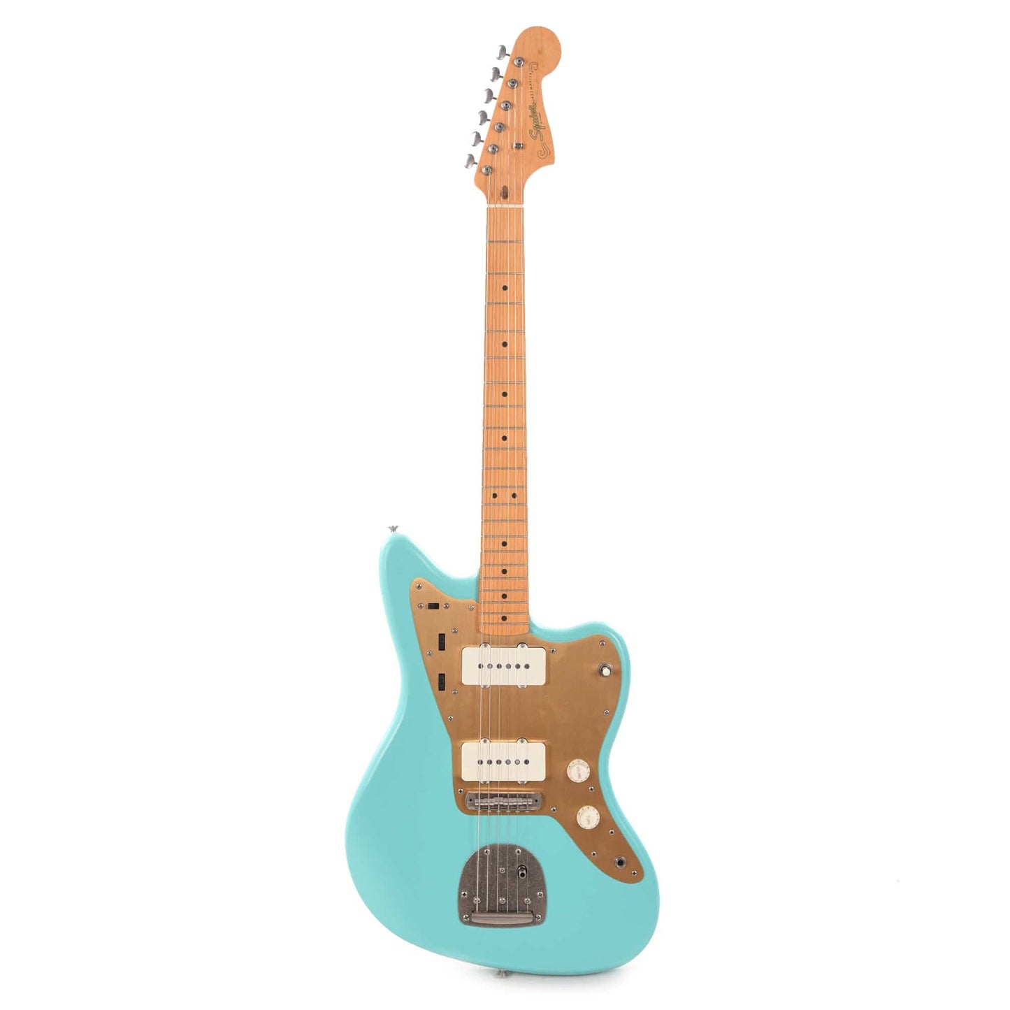 Squier 40th Anniversary Vintage Edition Jazzmaster Satin Sea Foam Green w/Gold Anodized Pickguard Electric Guitars / Solid Body