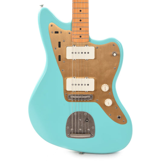 Squier 40th Anniversary Vintage Edition Jazzmaster Satin Sea Foam Green w/Gold Anodized Pickguard Electric Guitars / Solid Body