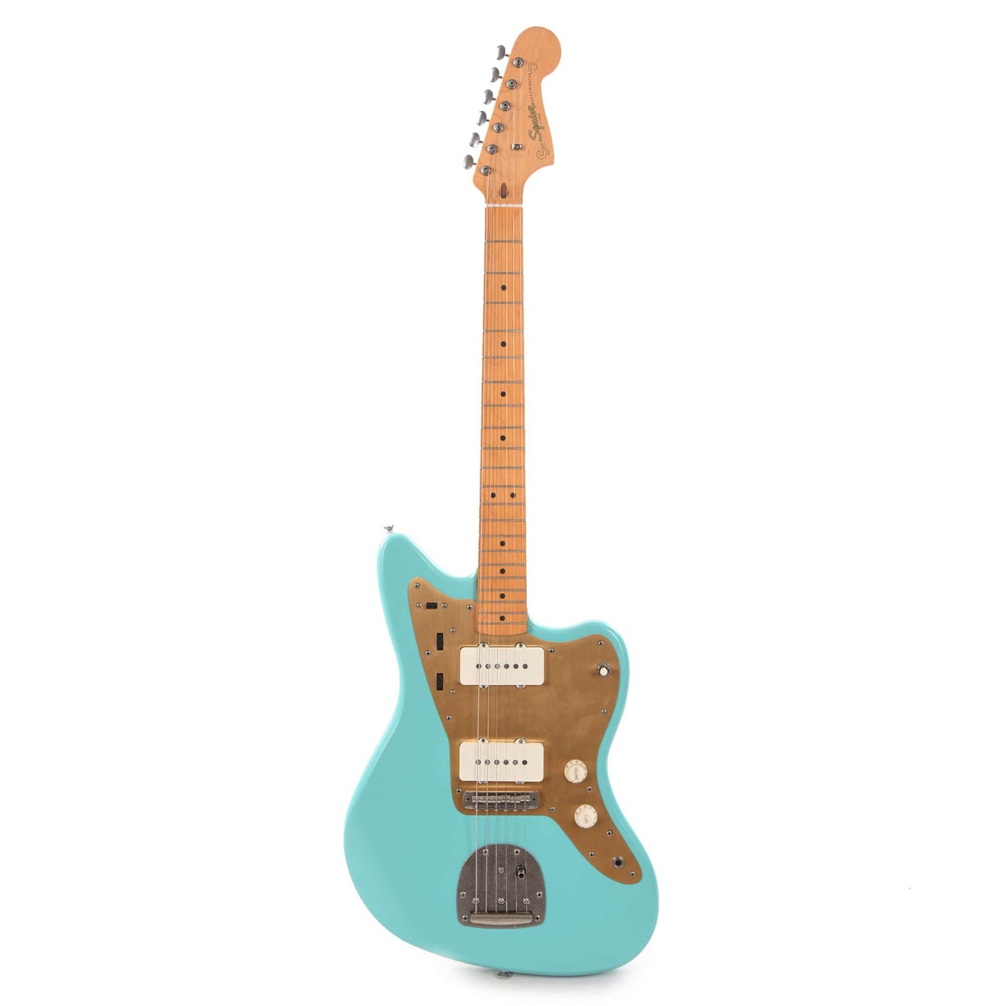 Squier 40th Anniversary Vintage Edition Jazzmaster Satin Sea Foam Green w/Gold Anodized Pickguard Electric Guitars / Solid Body