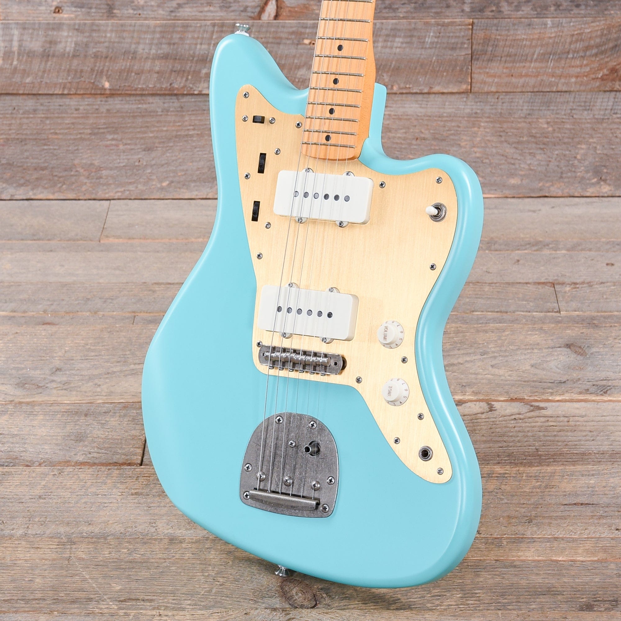 Squier 40th Anniversary Vintage Edition Jazzmaster Satin Sea Foam Green w/Gold Anodized Pickguard Electric Guitars / Solid Body