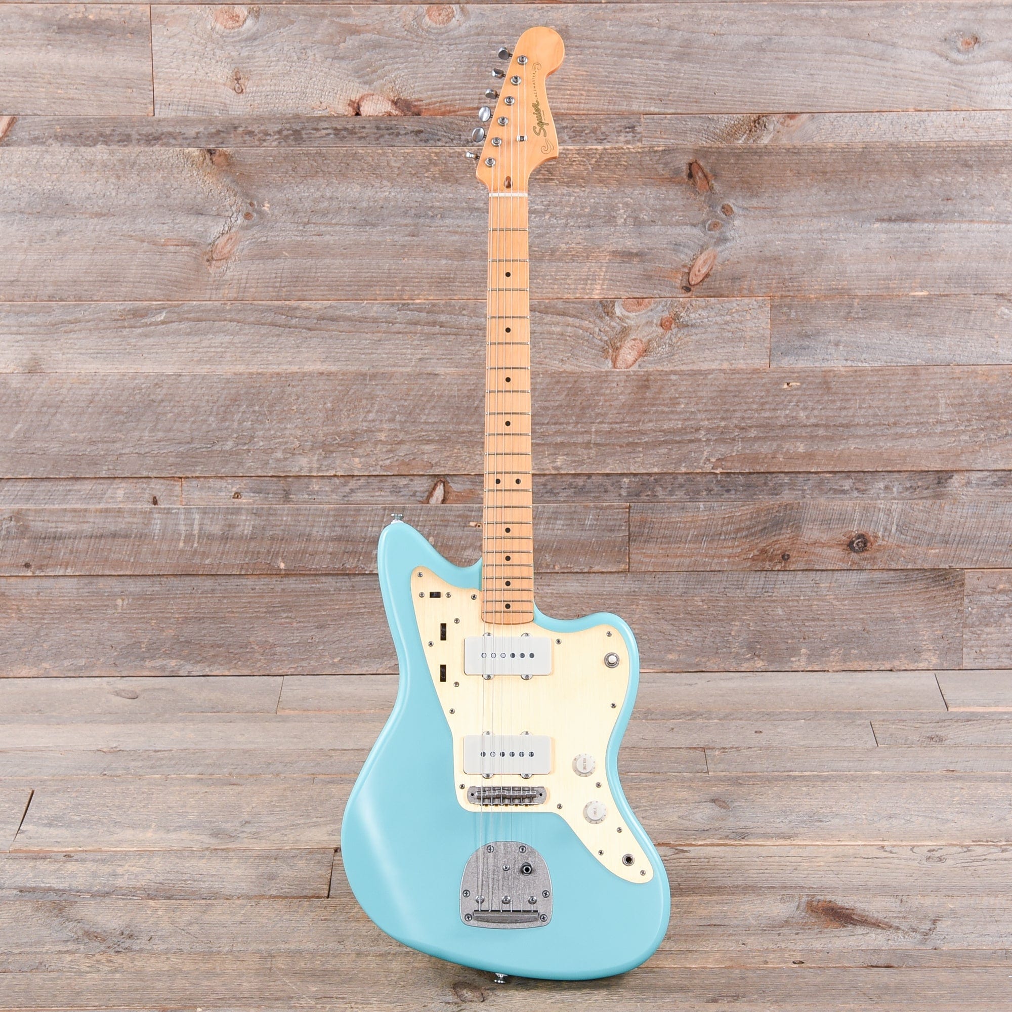 Squier 40th Anniversary Vintage Edition Jazzmaster Satin Sea Foam Green w/Gold Anodized Pickguard Electric Guitars / Solid Body