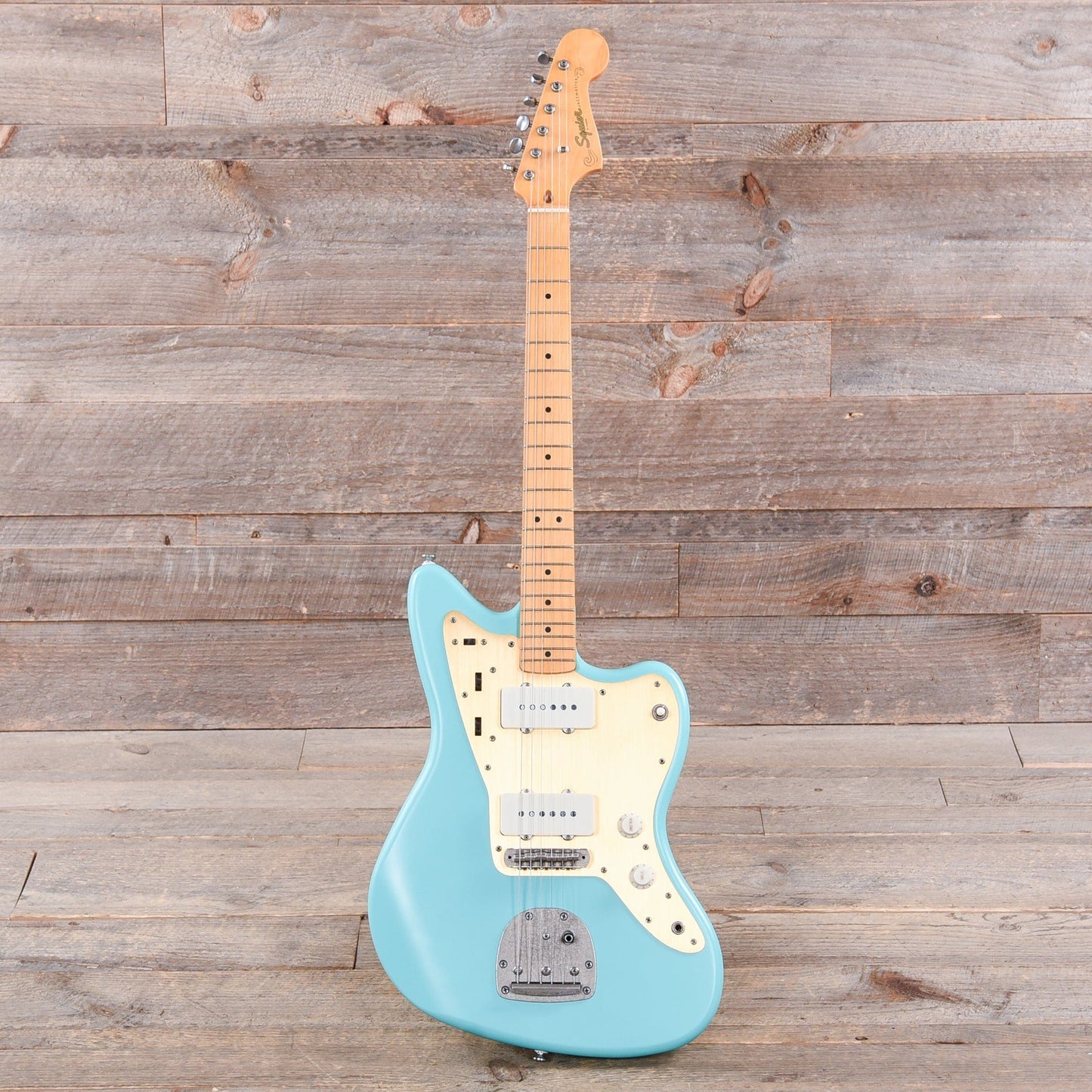 Squier 40th Anniversary Vintage Edition Jazzmaster Satin Sea Foam Green w/Gold Anodized Pickguard Electric Guitars / Solid Body