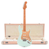 Squier 40th Anniversary Vintage Edition Stratocaster MN Satin Sonic Blue w/Gold Anodized Pickguard and Hardshell Case Strat/Tele Shell Pink w/Cream Interior (CME Exclusive) Electric Guitars / Solid Body