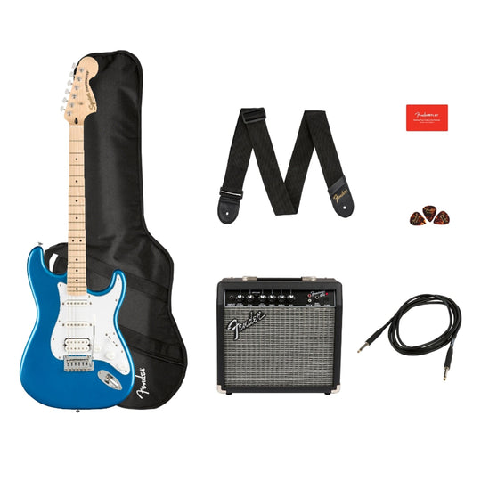 Squier Affinity Stratocaster HSS Lake Placid Blue Pack w/Frontman15G Amplifier Electric Guitars / Solid Body