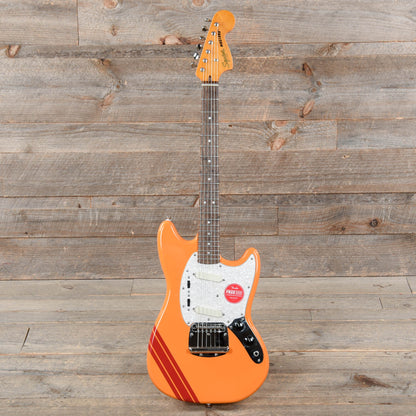 Squier Classic Vibe '60s Competition Mustang Capri Orange w/Dakota Red Stripe Electric Guitars / Solid Body