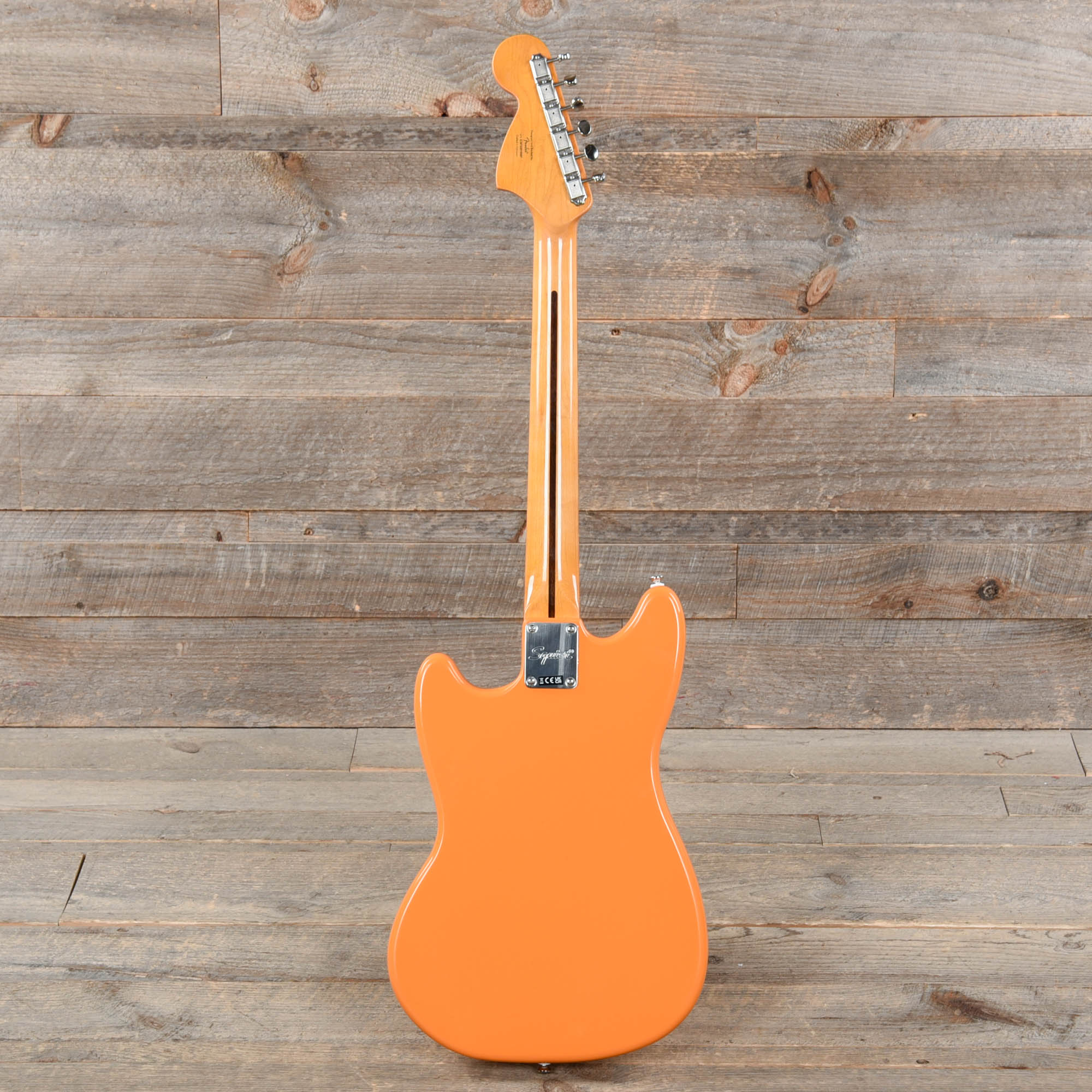 Squier Classic Vibe '60s Competition Mustang Capri Orange w/Dakota Red Stripe Electric Guitars / Solid Body