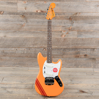 Squier Classic Vibe '60s Competition Mustang Capri Orange w/Dakota Red Stripe Electric Guitars / Solid Body
