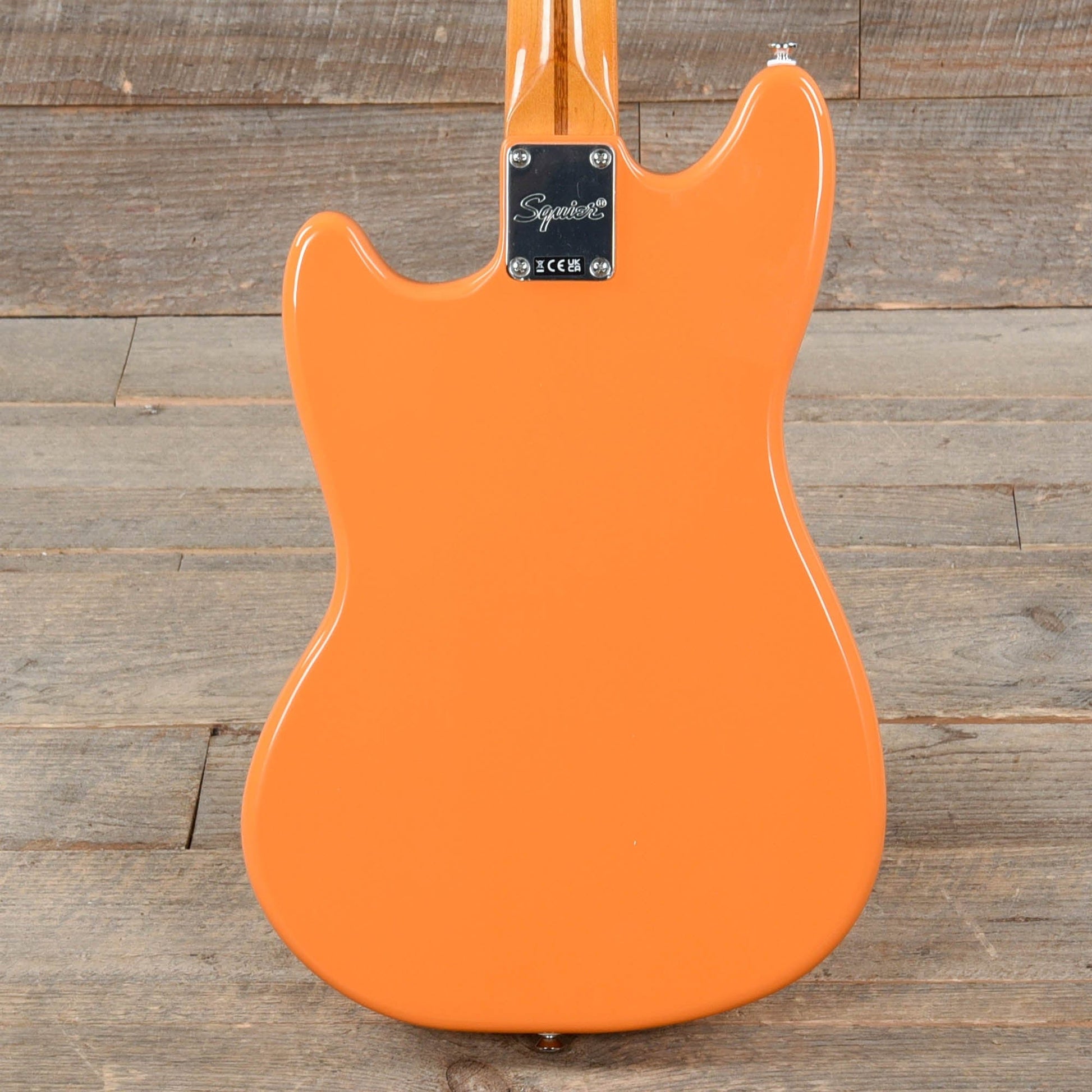 Squier Classic Vibe '60s Competition Mustang Capri Orange w/Dakota Red Stripe Electric Guitars / Solid Body