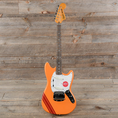Squier Classic Vibe '60s Competition Mustang Capri Orange w/Dakota Red Stripe Electric Guitars / Solid Body