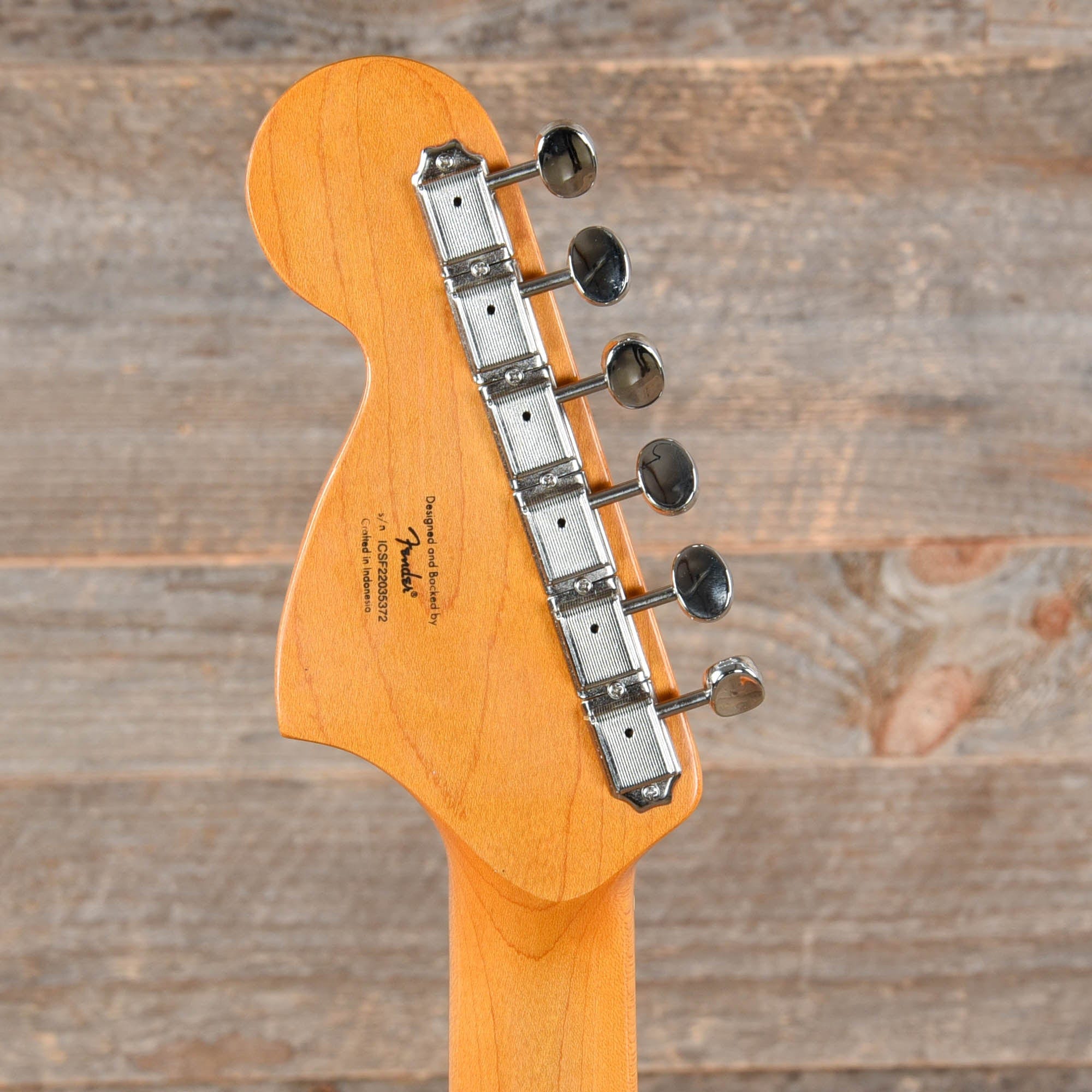 Squier Classic Vibe '60s Competition Mustang Capri Orange w/Dakota Red Stripe Electric Guitars / Solid Body