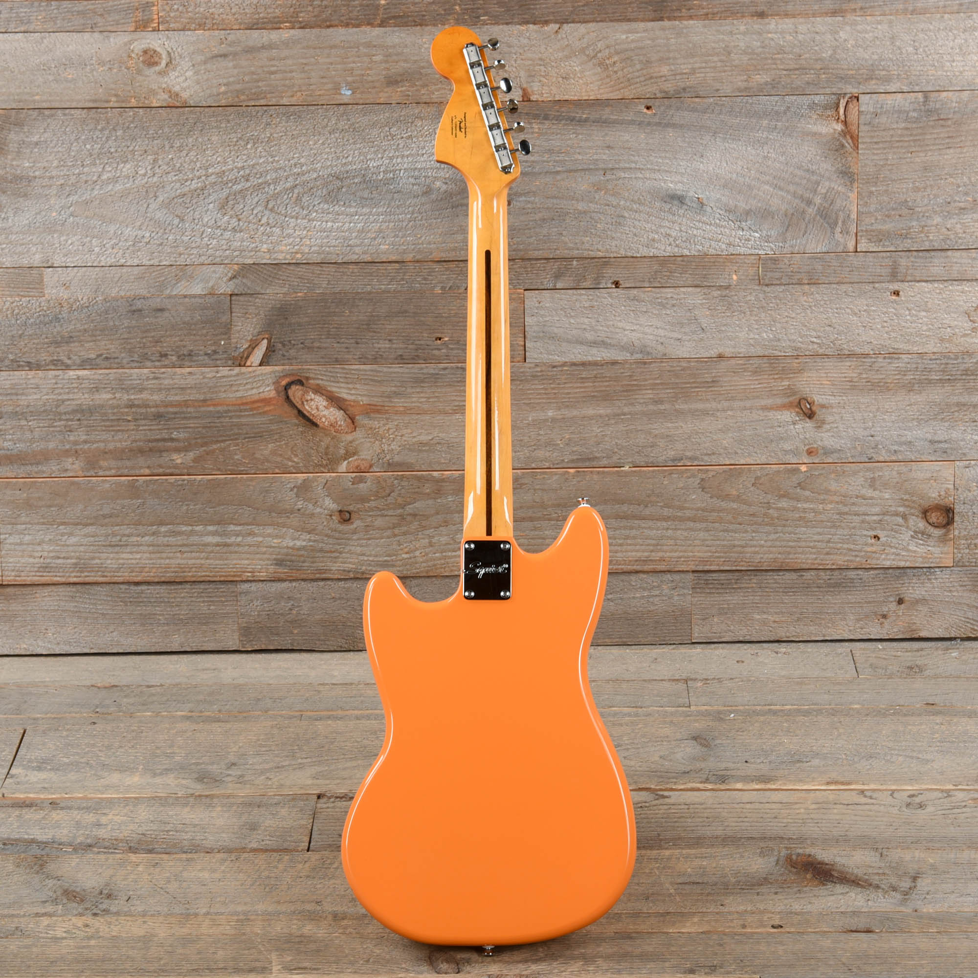 Squier Classic Vibe '60s Competition Mustang Capri Orange w/Dakota Red Stripe Electric Guitars / Solid Body