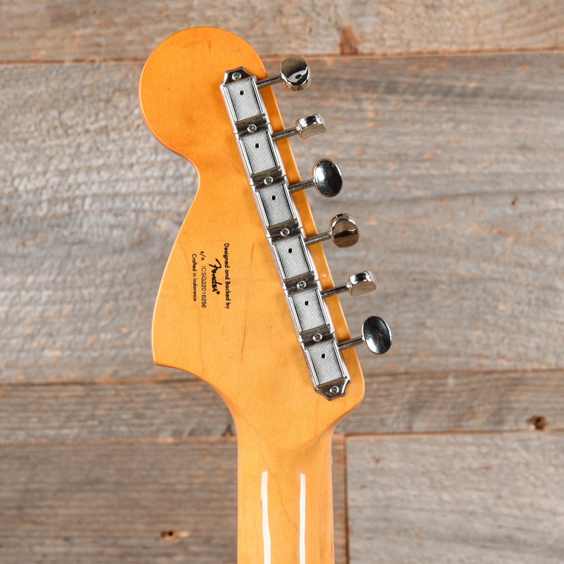 Squier Classic Vibe '60s Competition Mustang Capri Orange w/Dakota Red Stripe Electric Guitars / Solid Body
