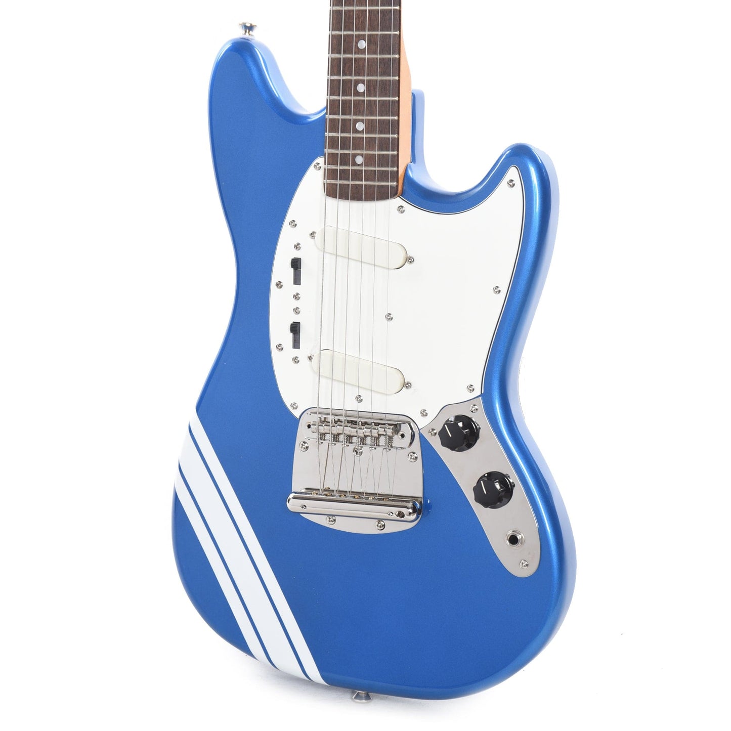 Squier Classic Vibe '60s Competition Mustang Lake Placid Blue w/Olympic White Stripes Electric Guitars / Solid Body