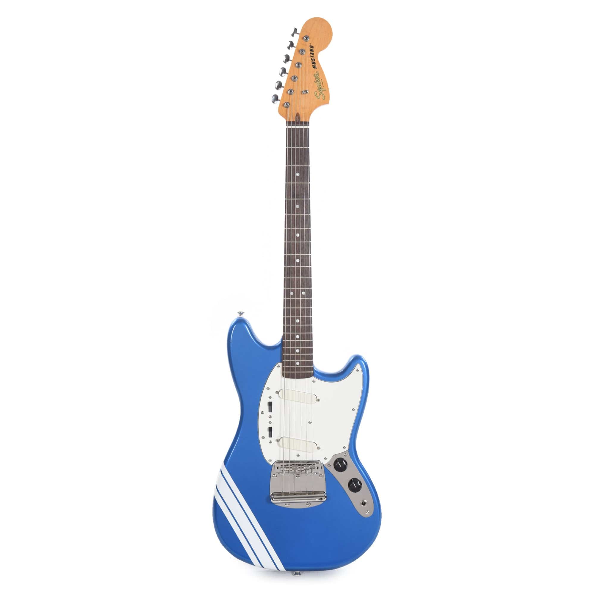 Squier Classic Vibe '60s Competition Mustang Lake Placid Blue w/Olympic White Stripes Electric Guitars / Solid Body