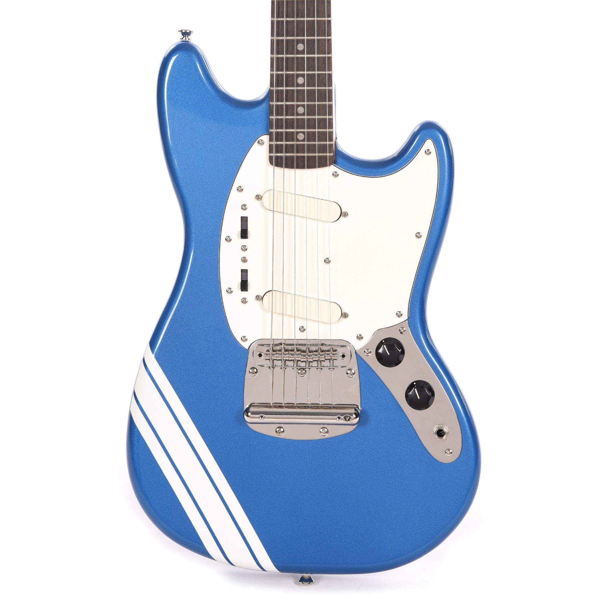 Squier Classic Vibe '60s Competition Mustang Lake Placid Blue w/Olympic White Stripes Electric Guitars / Solid Body