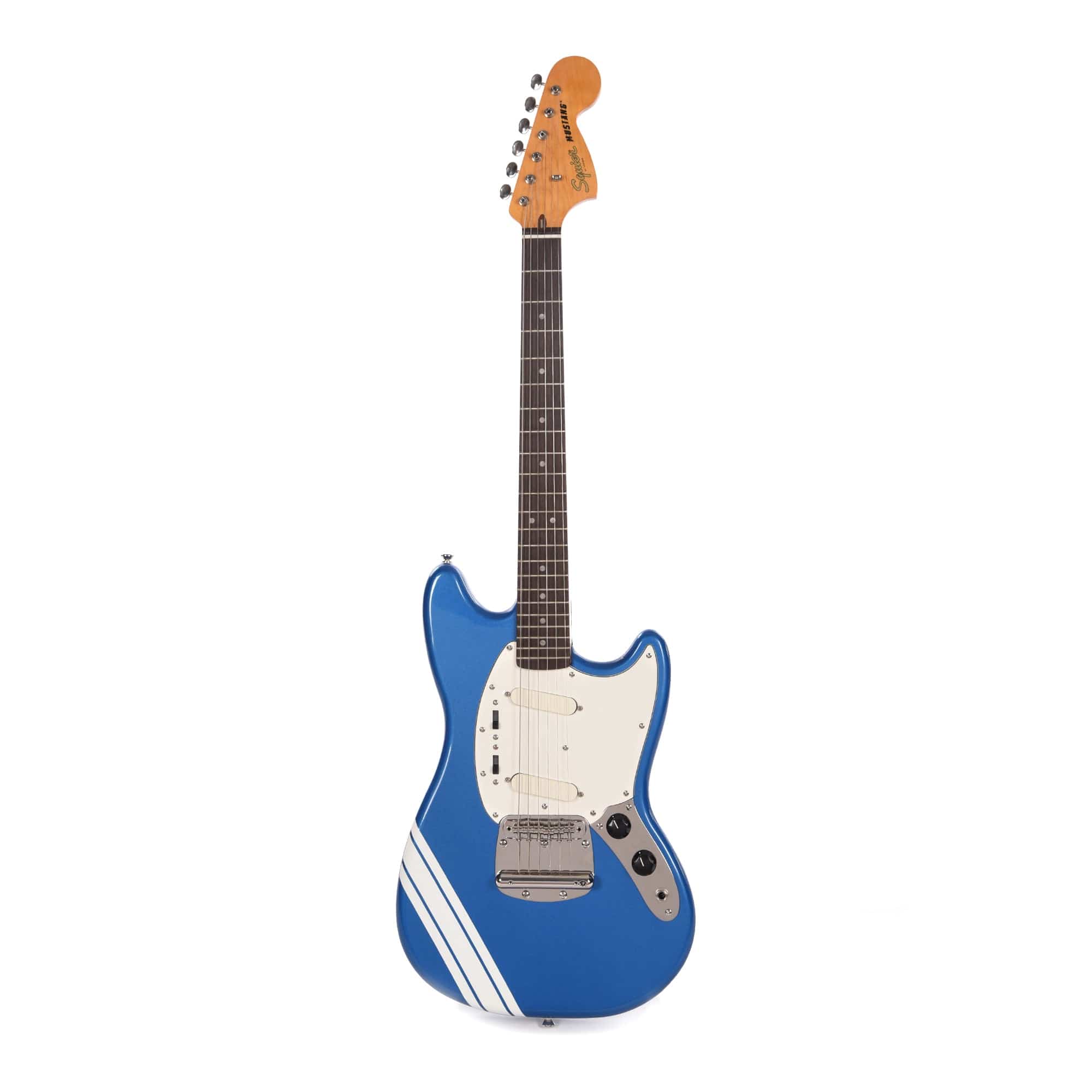 Squier Classic Vibe '60s Competition Mustang Lake Placid Blue w/Olympic White Stripes Electric Guitars / Solid Body