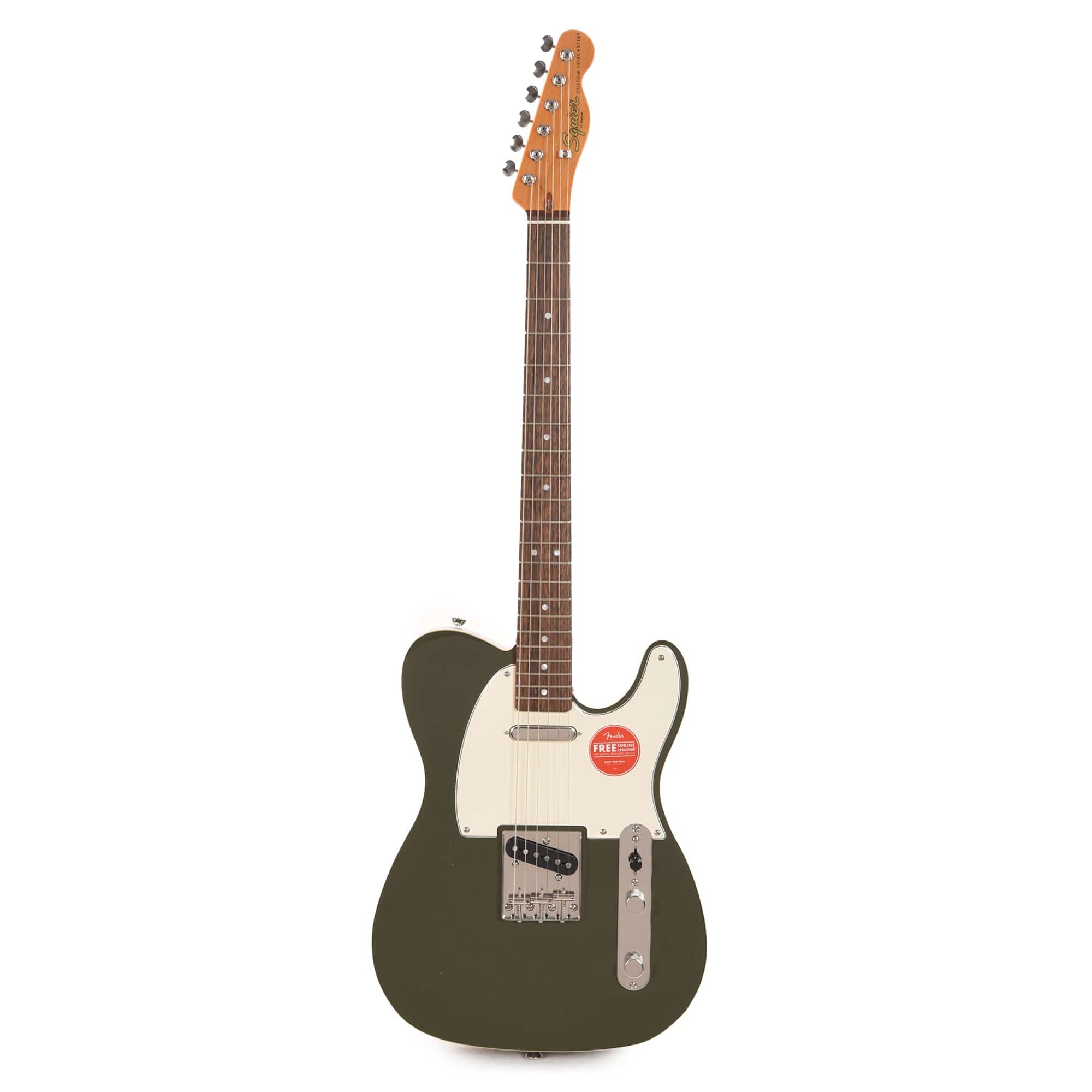 Squier Classic Vibe '60s Custom Telecaster Olive Electric Guitars / Solid Body