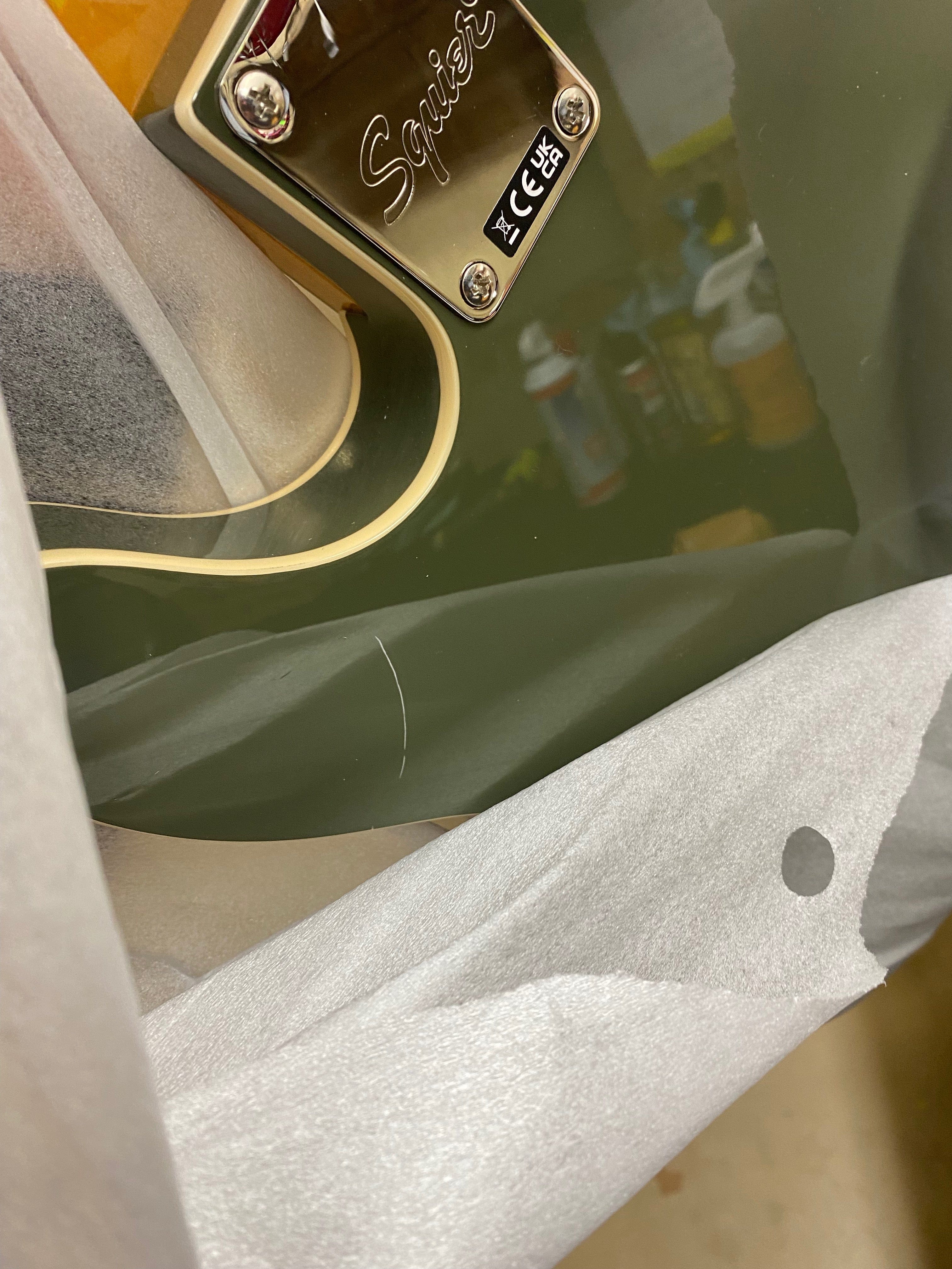 Squier Classic Vibe '60s Custom Telecaster Olive Electric Guitars / Solid Body