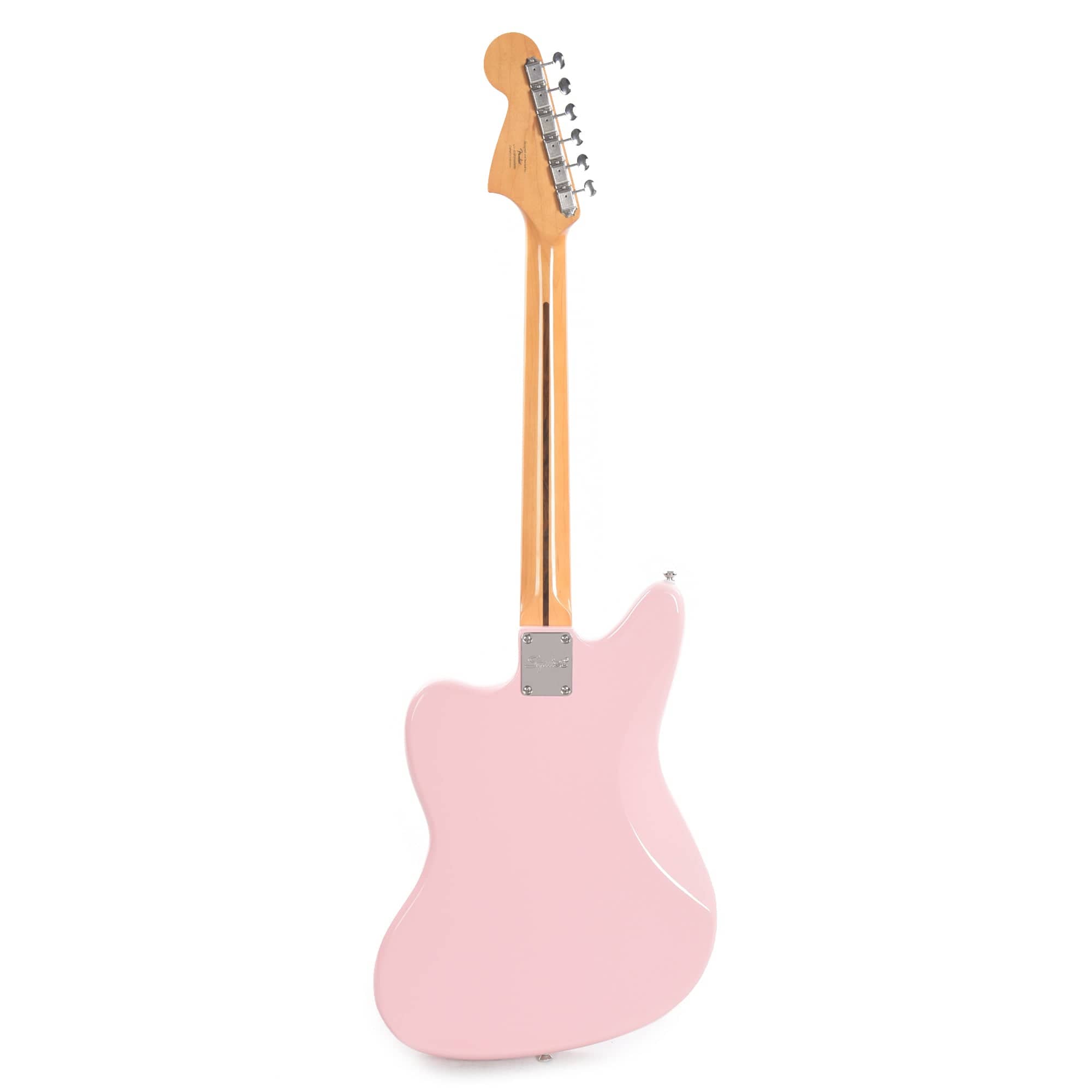 Squier Classic Vibe '60s Jaguar Shell Pink w/Matching Headcap & 3-Ply Mint Pickguard Electric Guitars / Solid Body
