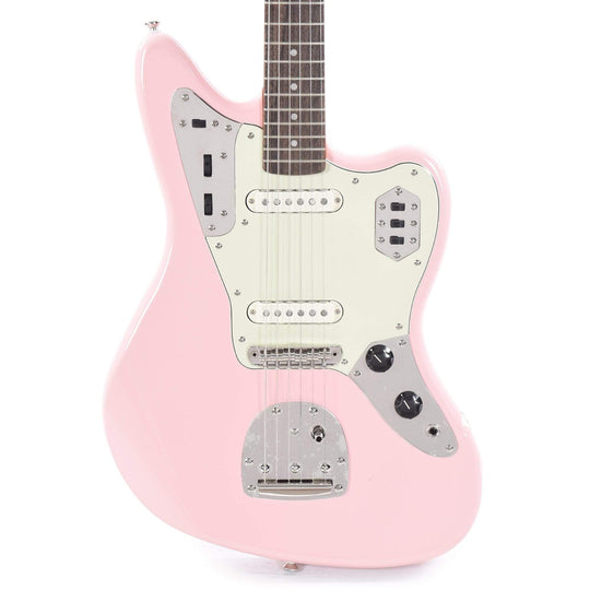 Squier Classic Vibe '60s Jaguar Shell Pink w/Matching Headcap & 3-Ply Mint Pickguard Electric Guitars / Solid Body