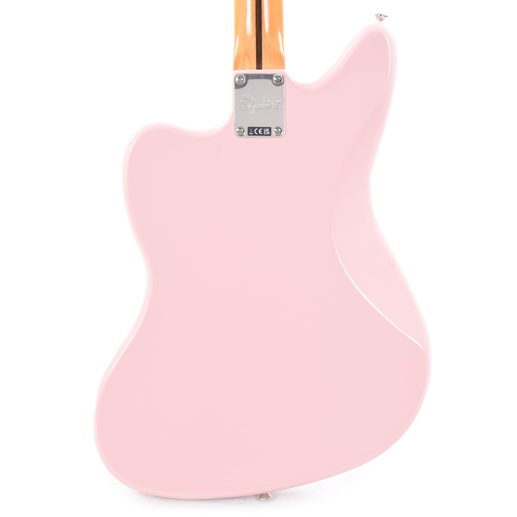 Squier Classic Vibe '60s Jaguar Shell Pink w/Matching Headcap & 3-Ply Mint Pickguard Electric Guitars / Solid Body