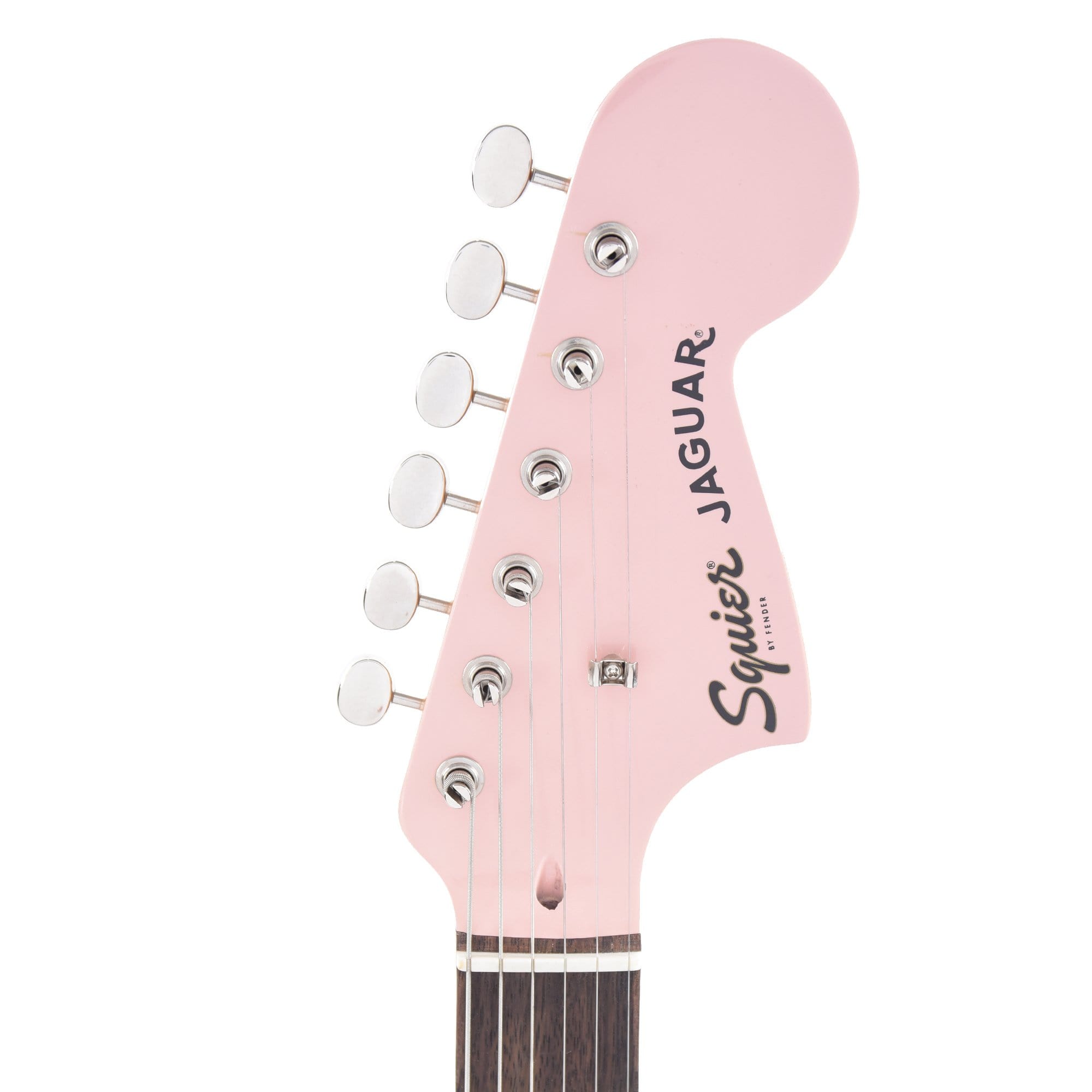 Squier Classic Vibe '60s Jaguar Shell Pink w/Matching Headcap & 3-Ply Mint Pickguard Electric Guitars / Solid Body