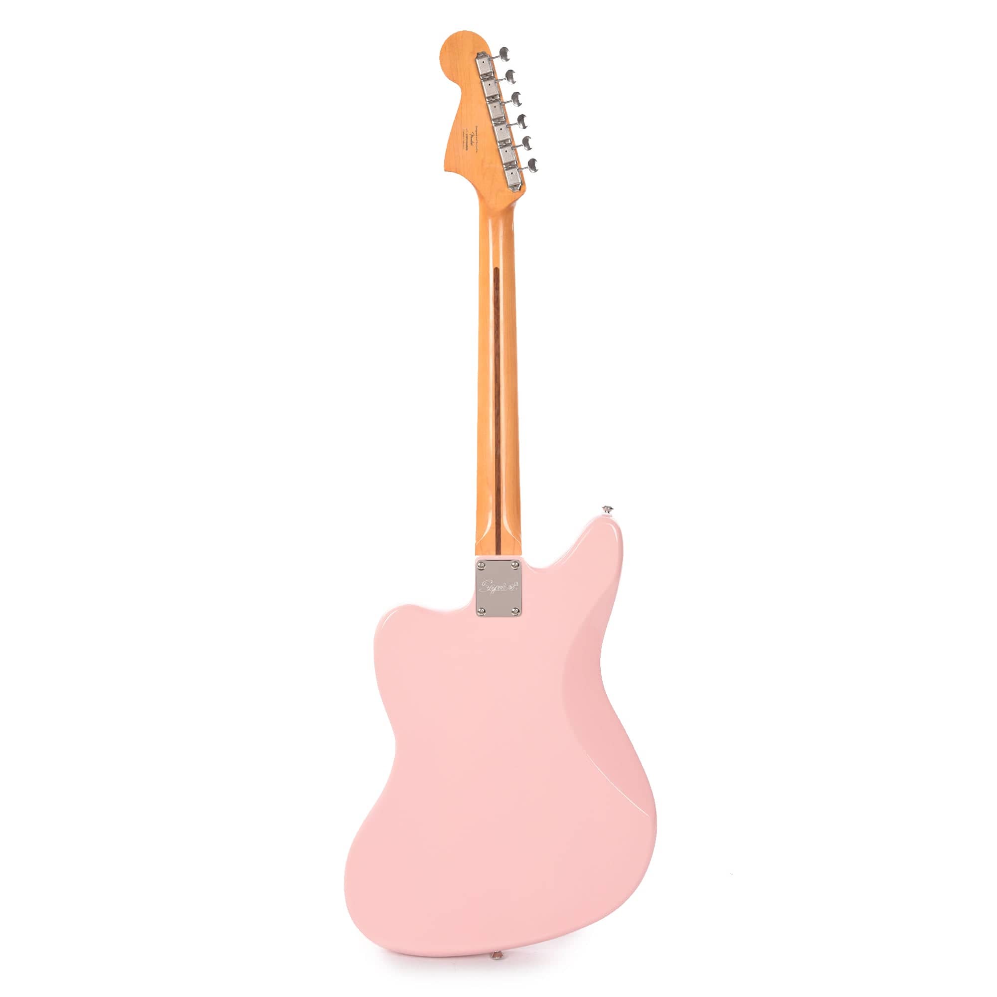 Squier Classic Vibe '60s Jaguar Shell Pink w/Matching Headcap & 3-Ply Mint Pickguard Electric Guitars / Solid Body