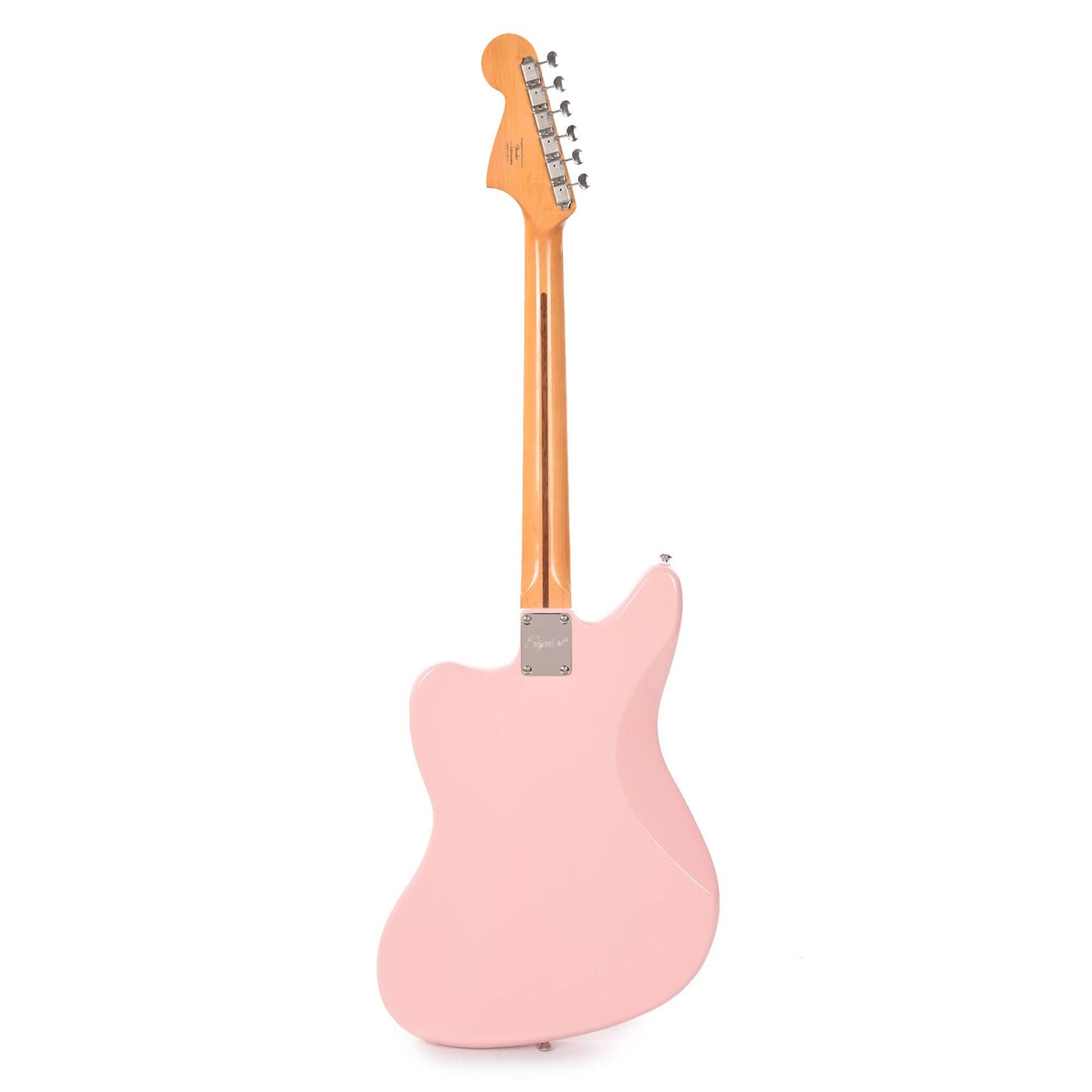Squier Classic Vibe '60s Jaguar Shell Pink w/Matching Headcap & 3-Ply Mint Pickguard Electric Guitars / Solid Body