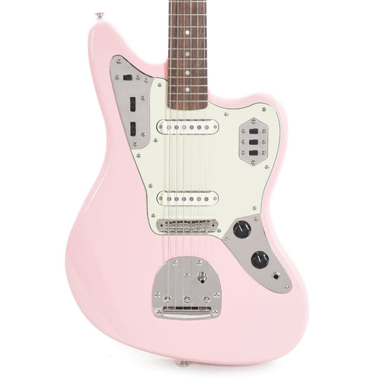 Squier Classic Vibe '60s Jaguar Shell Pink w/Matching Headcap & 3-Ply Mint Pickguard Electric Guitars / Solid Body
