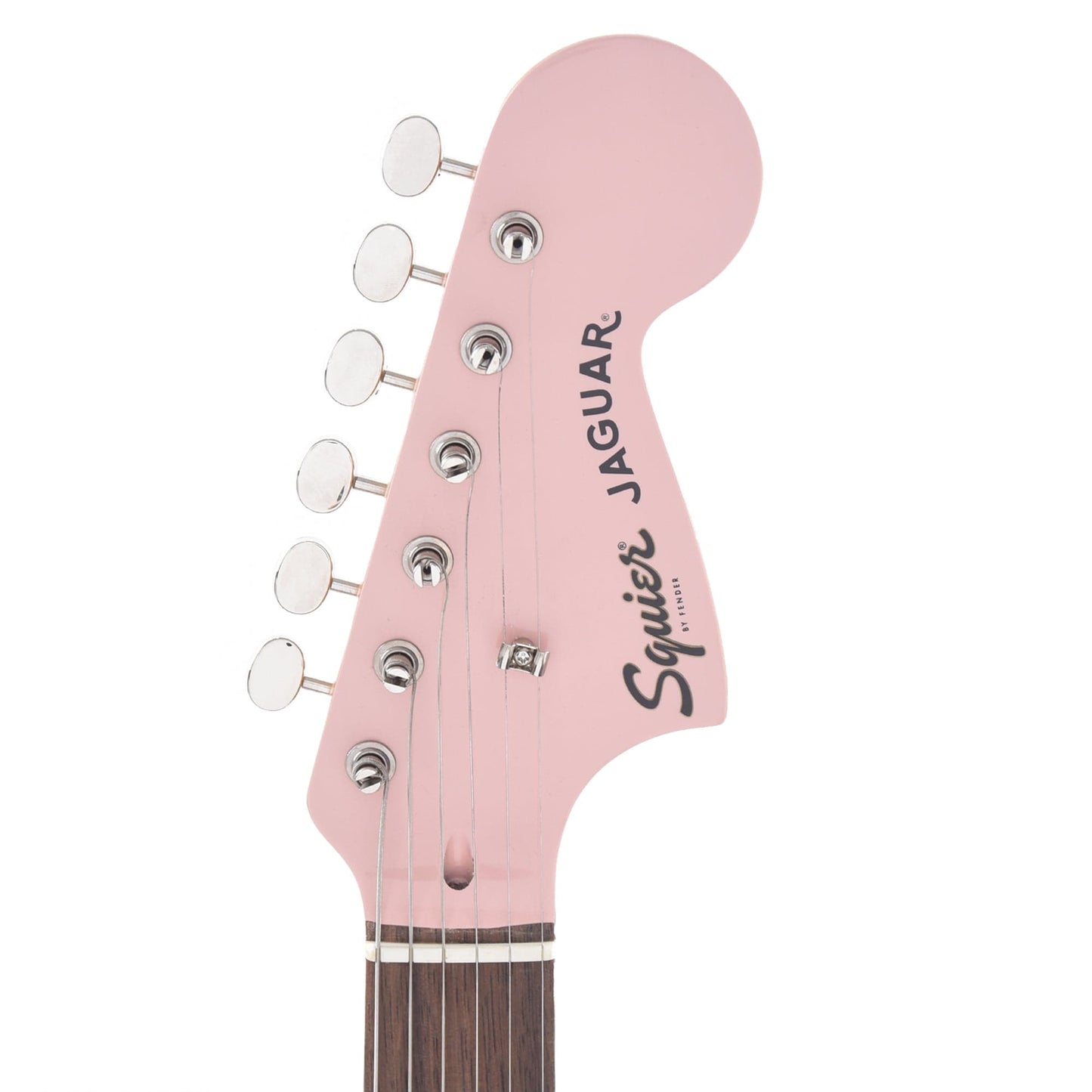 Squier Classic Vibe '60s Jaguar Shell Pink w/Matching Headcap & 3-Ply Mint Pickguard Electric Guitars / Solid Body