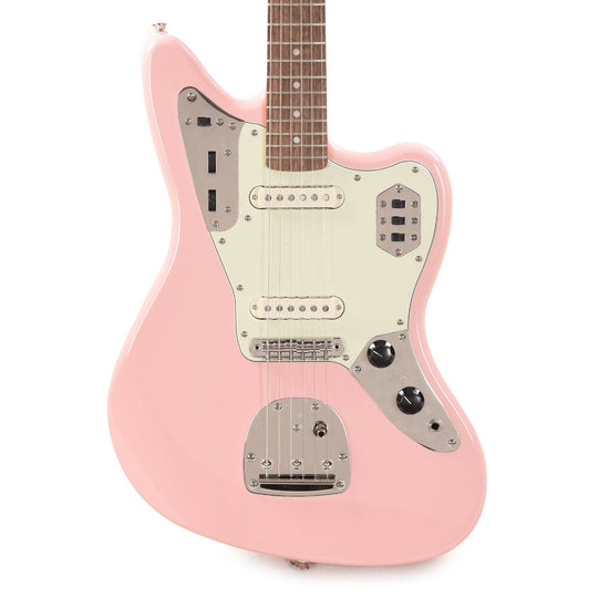 Squier Classic Vibe '60s Jaguar Shell Pink w/Matching Headcap & 3-Ply Mint Pickguard Electric Guitars / Solid Body