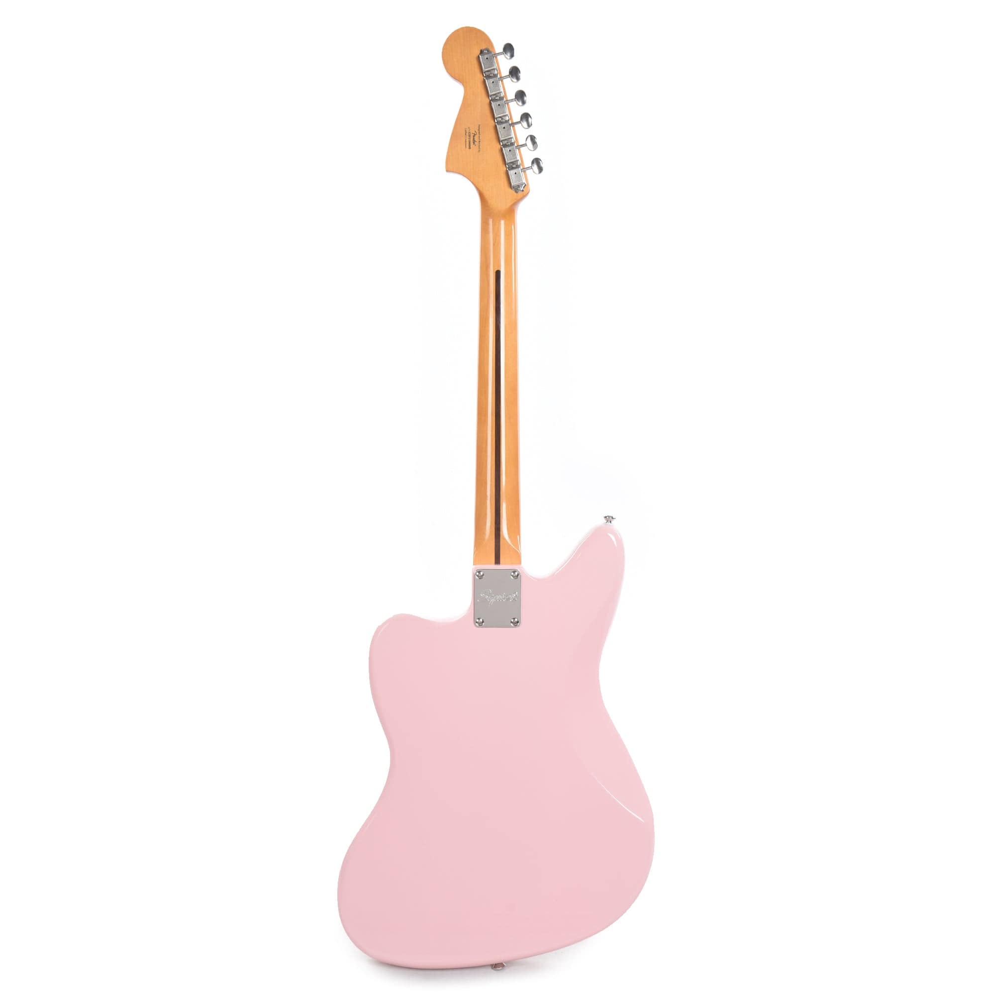 Squier Classic Vibe '60s Jaguar Shell Pink w/Matching Headcap & 3-Ply Mint Pickguard Electric Guitars / Solid Body