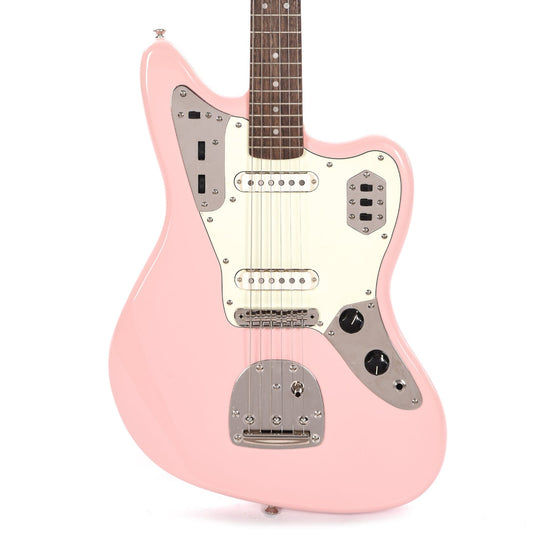 Squier Classic Vibe '60s Jaguar Shell Pink w/Matching Headcap & 3-Ply Mint Pickguard Electric Guitars / Solid Body