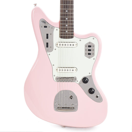 Squier Classic Vibe '60s Jaguar Shell Pink w/Matching Headcap & 3-Ply Mint Pickguard Electric Guitars / Solid Body