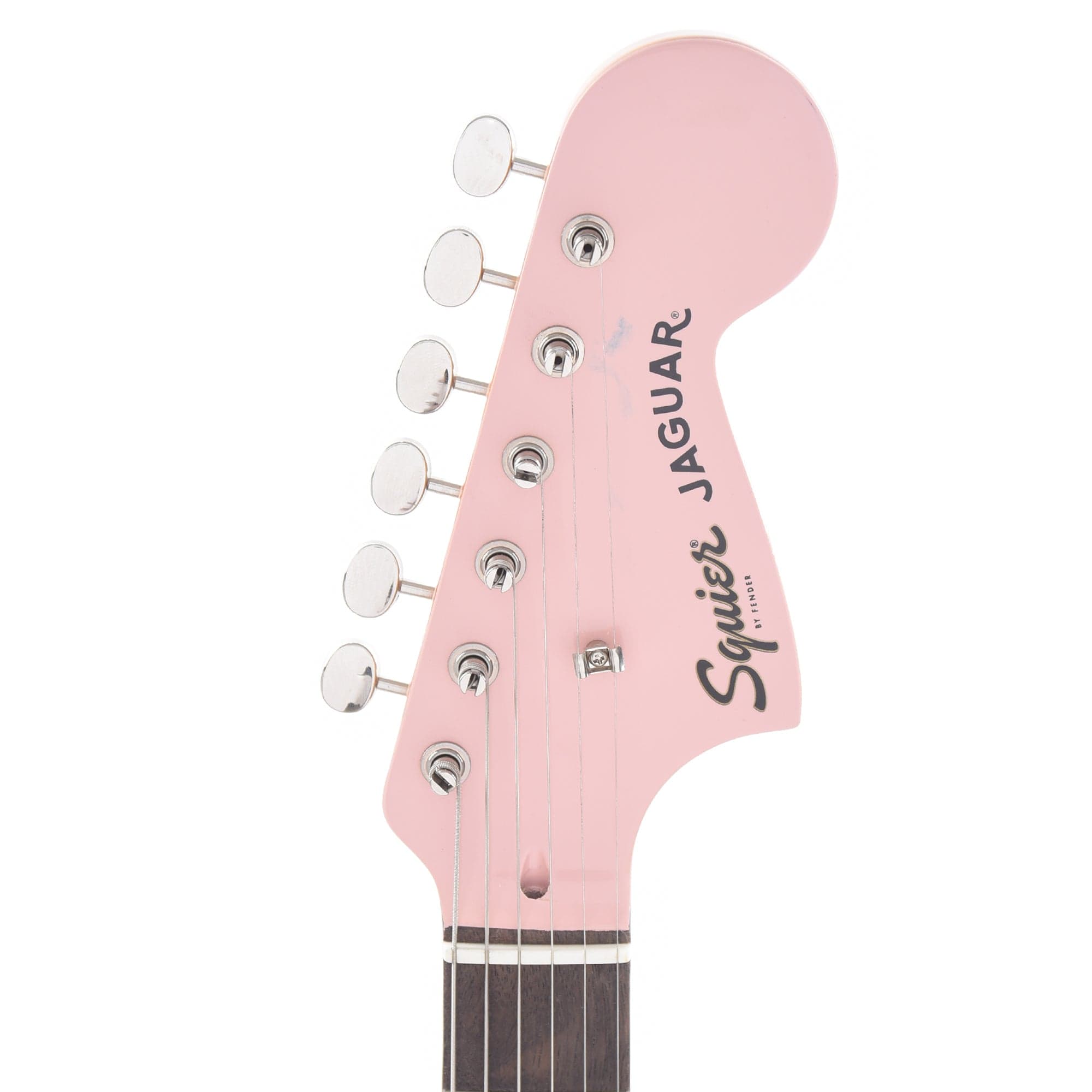 Squier Classic Vibe '60s Jaguar Shell Pink w/Matching Headcap & 3-Ply Mint Pickguard Electric Guitars / Solid Body