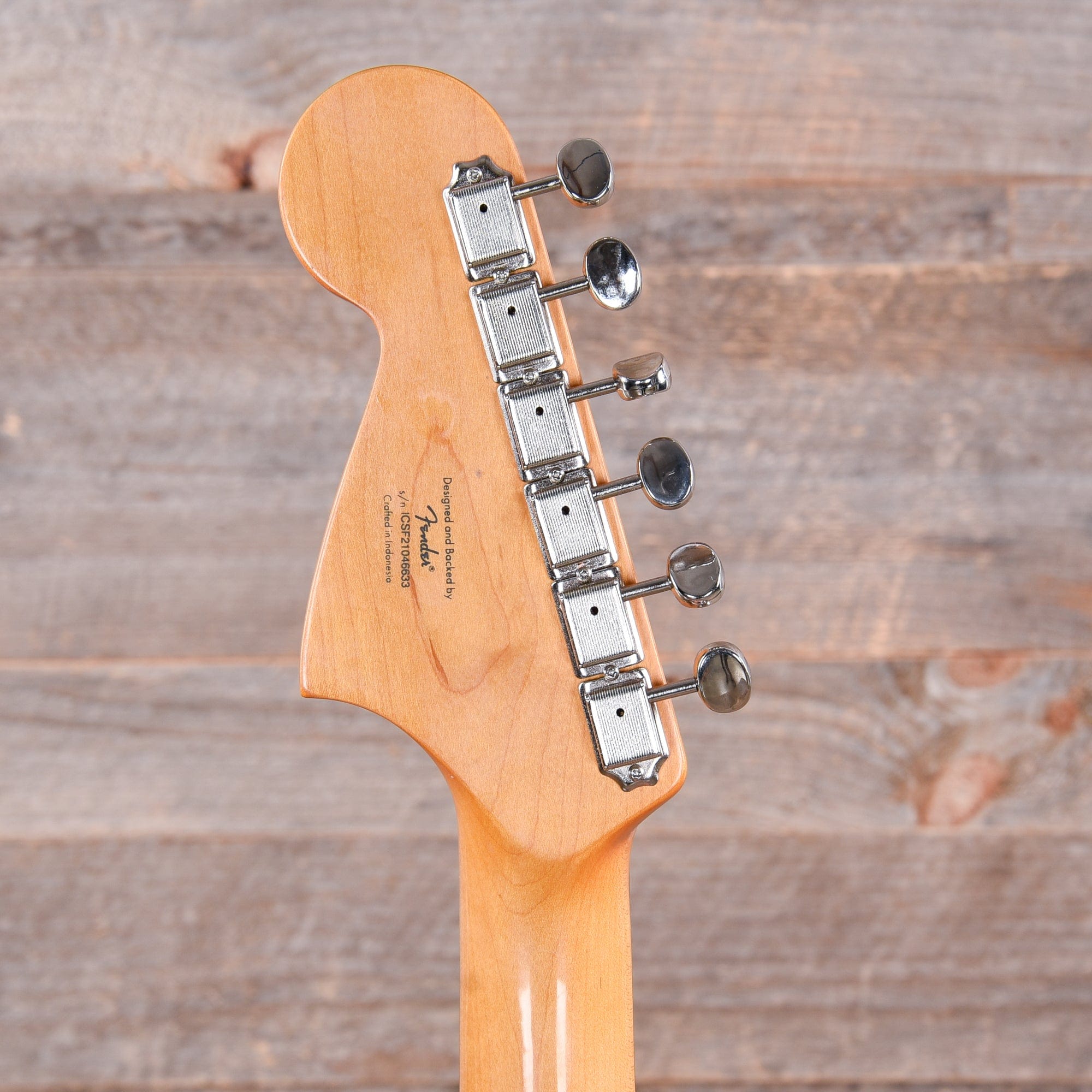 Squier Classic Vibe '60s Jaguar Shell Pink w/Matching Headcap & 3-Ply Mint Pickguard Electric Guitars / Solid Body