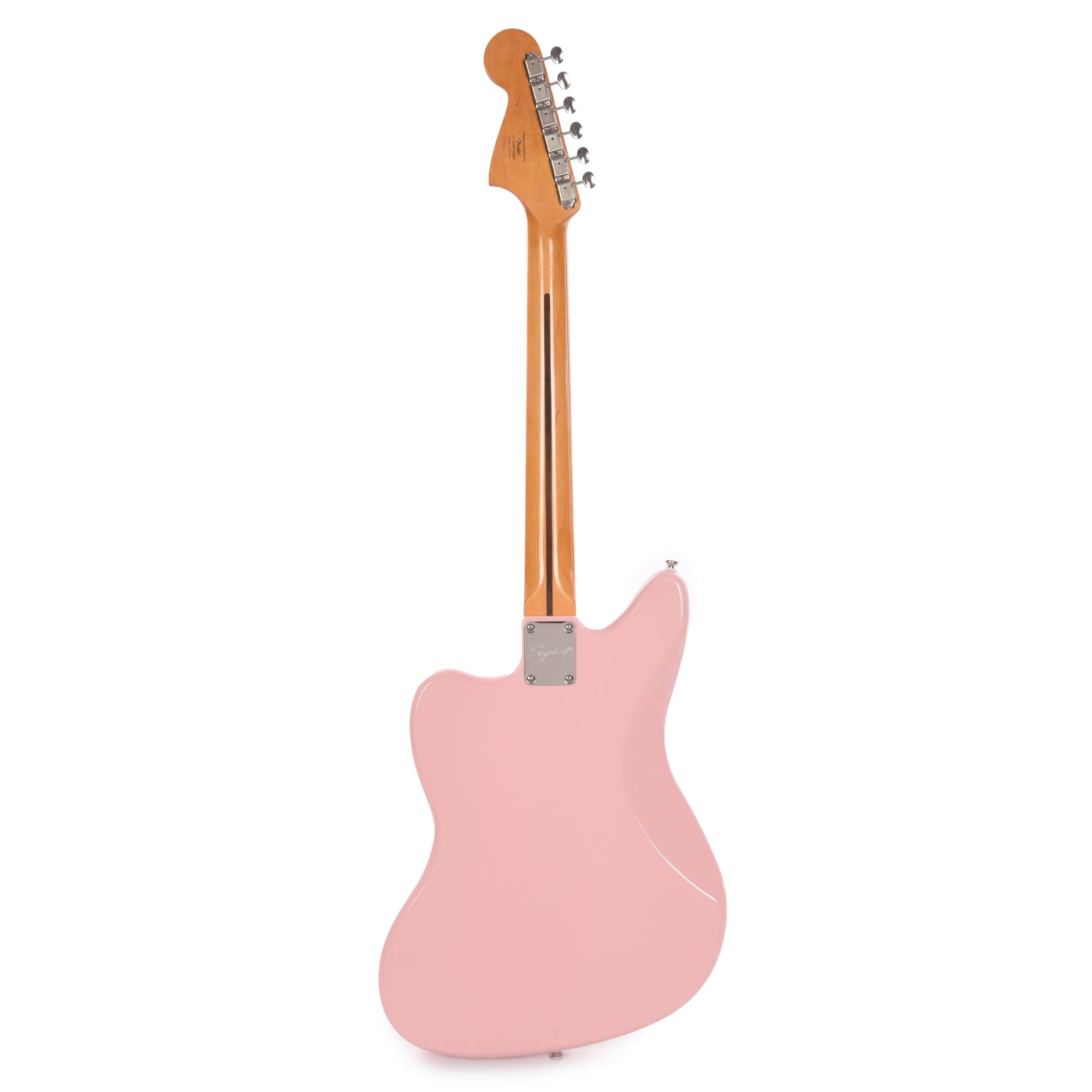 Squier Classic Vibe '60s Jaguar Shell Pink w/Matching Headcap & 3-Ply Mint Pickguard Electric Guitars / Solid Body