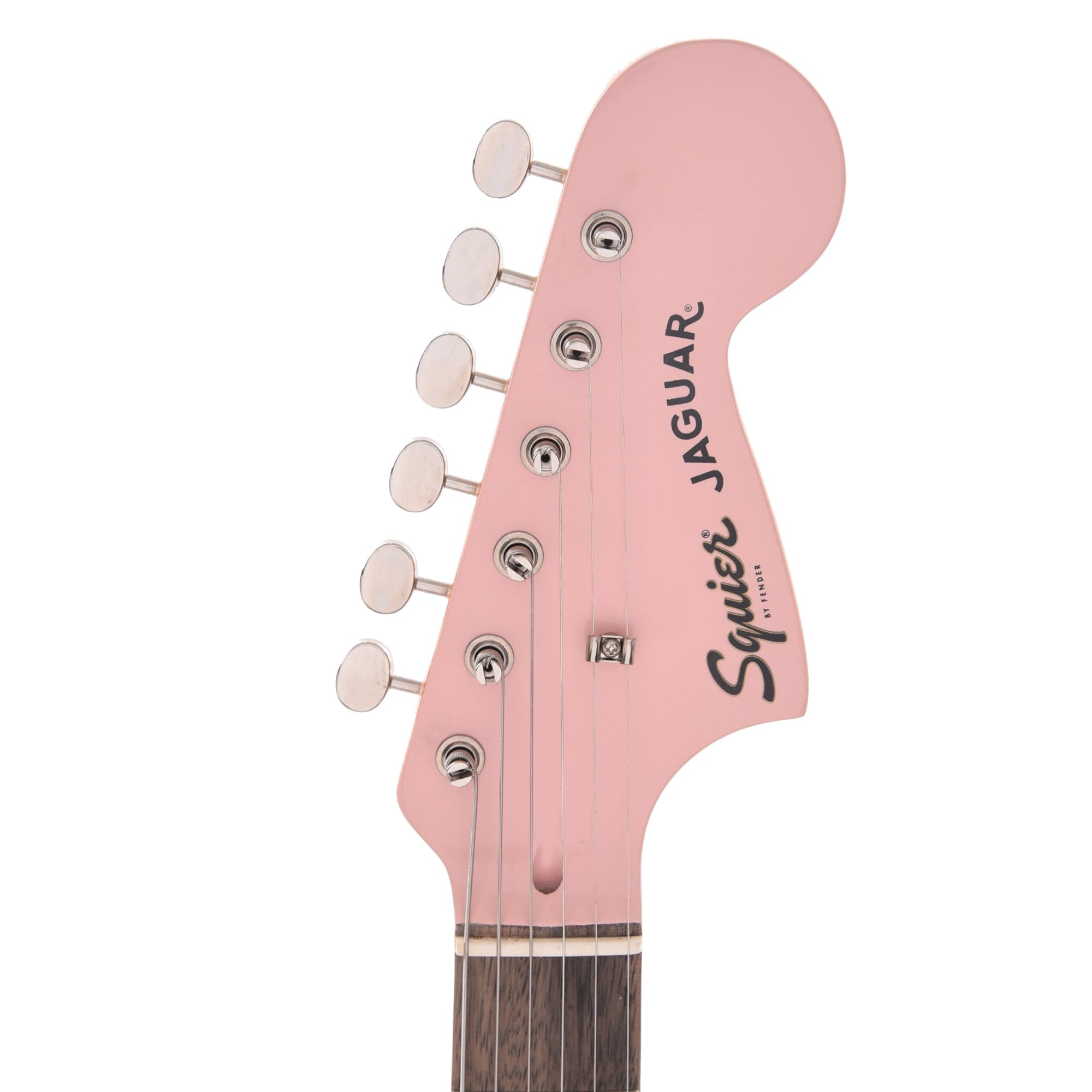 Squier Classic Vibe '60s Jaguar Shell Pink w/Matching Headcap & 3-Ply Mint Pickguard Electric Guitars / Solid Body